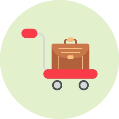 Trolley icon, illustration for web