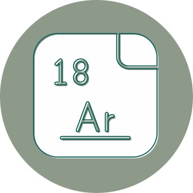 Argon modern simge vektör illüstrasyonu