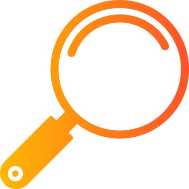 Büyüteç. Web simgesi vektör illüstrasyonu