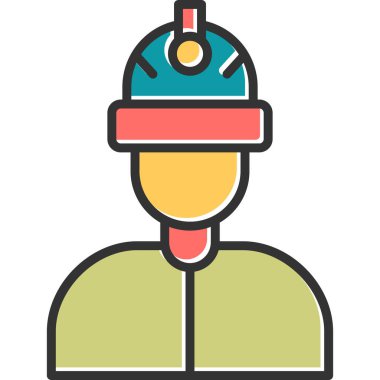 Worker icon modern vector illustration