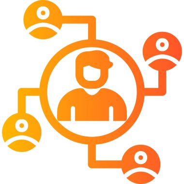 Modern ağ simgesi, vektör illüstrasyonu