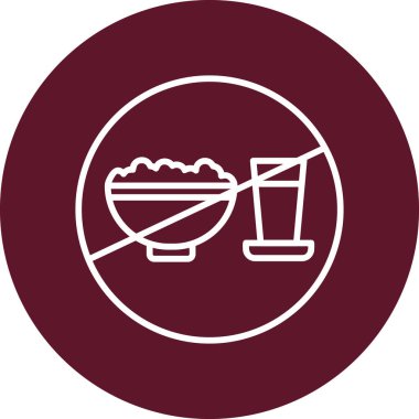 Oruç simgesi, modern tasarım illüstrasyonu