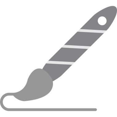 Boya fırçası. Basit resimleme