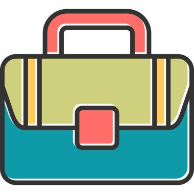 Çanta. Web simgesi basit tasarım 