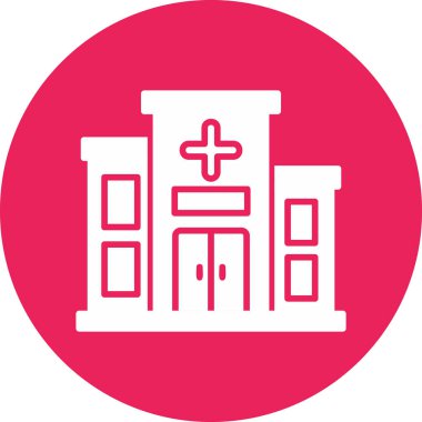 Hastane. Web simgesi basit tasarım