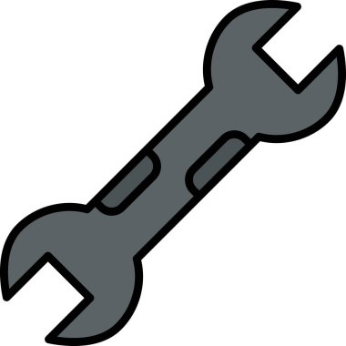 İngiliz anahtarı. Web simgesi basit tasarım