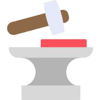 Demirci. Web simgesi basit illüstrasyon