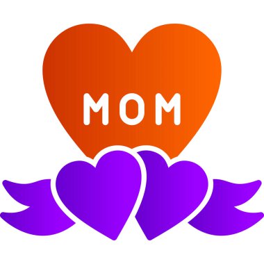 Kalp modern simge, vektör illüstrasyonu 