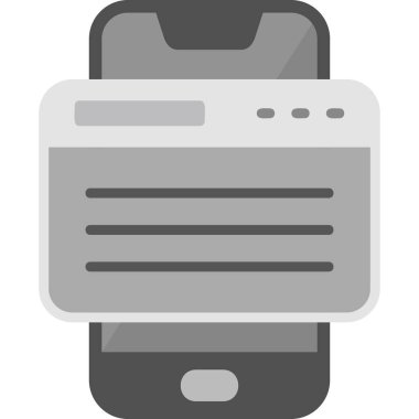 Smartphone Simgesi, vektör illüstrasyonu