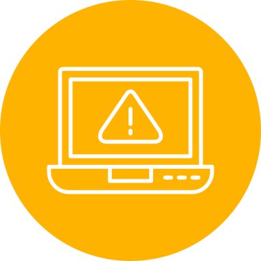 Laptop Virus icon modern vector illustration