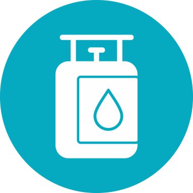 gaz tankı ikonu vektör illüstrasyonu