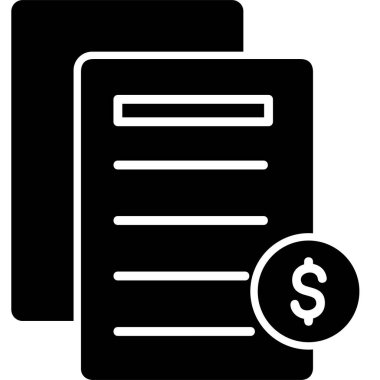 Fatura. Web simgesi basit illüstrasyon