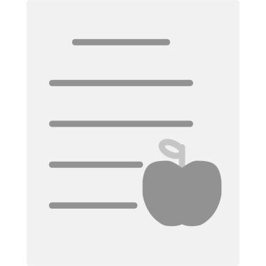 Diyet Planı basit simgesi, vektör illüstrasyonu