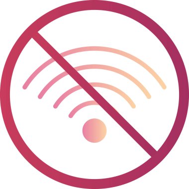 İnternet web simgesi yok basit illüstrasyon