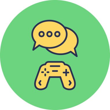 Konuş. Web simgesi basit illüstrasyon