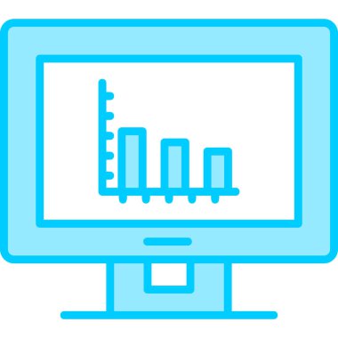 Analizler. Web simgesi basit illüstrasyon