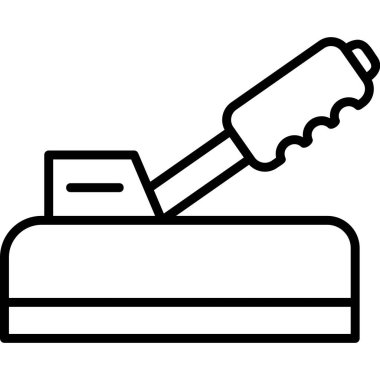 El freni web simgesi vektör çizimi