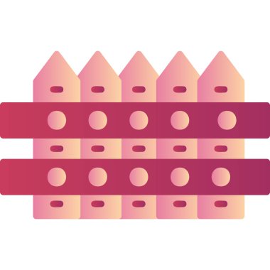 çit ağ simgesi basit vektör çizimi