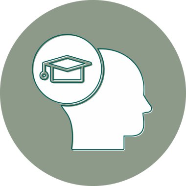 Simge vektör illüstrasyonu öğreniliyor