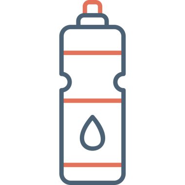 Su şişesi, içecek grafik illüstrasyon  