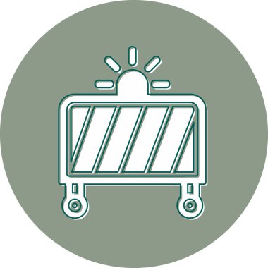 çit ağ simgesi basit vektör çizimi