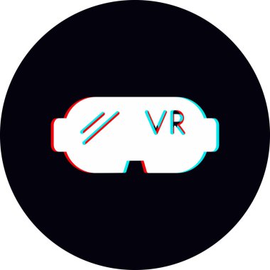 Vr gözlük modern simge, vektör illüstrasyonu 