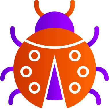 cute ladybird, web icon illustration