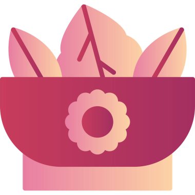 Salata web simgesi basit illüstrasyon