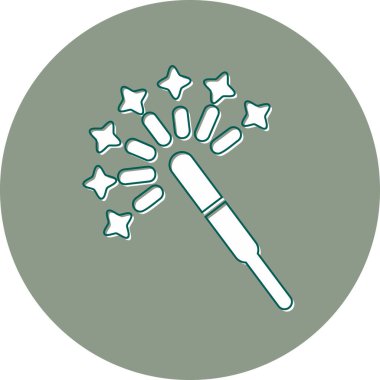 Firecracker simgesi, modern tasarım illüstrasyonu