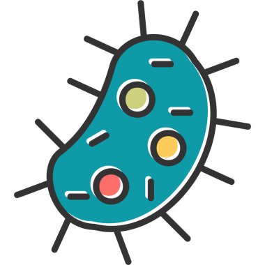 Virüs. Web simgesi basit tasarım