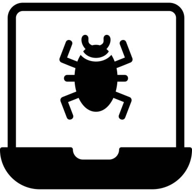 Bilgisayar. Web simgesi basit illüstrasyon