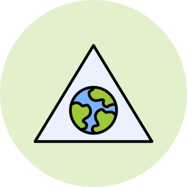 küresel modern simge vektör illüstrasyonu