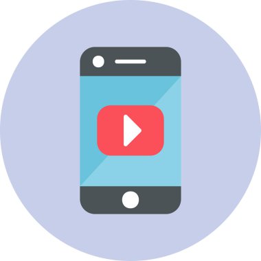 Sosyal ortam simgesi vektör illüstrasyonu