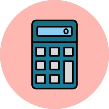 Web hesap makinesi simgesi. vektör illüstrasyonu