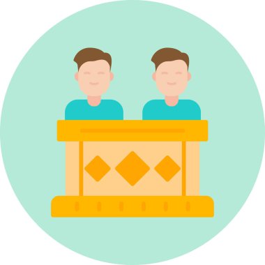 Coworkers icon modern vector illustration