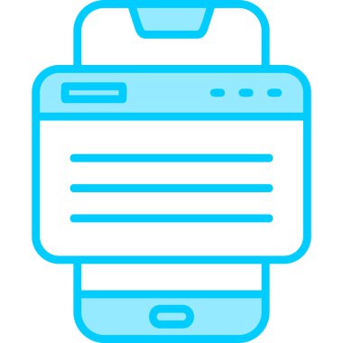 Smartphone Simgesi, vektör illüstrasyonu