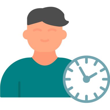 vector illustration of time management modern icon in design