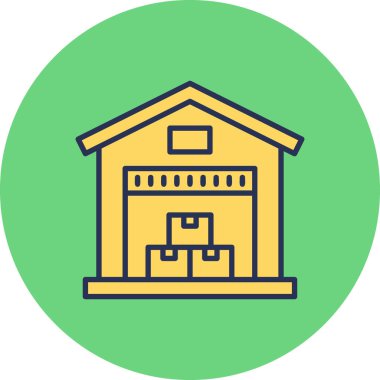 Moda Biçimli Ev Simgesi İzole Arkaplan