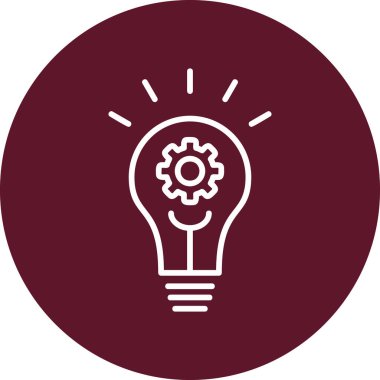 Fikir modern simgesi, vektör illüstrasyonu