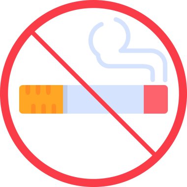No smoking modern vector icon illustration
