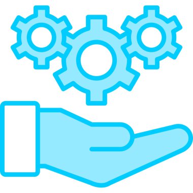 Gear modern simge, vektör illüstrasyonu