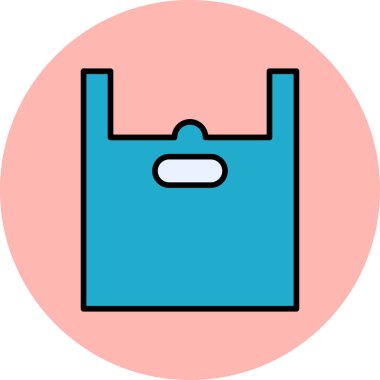vector illustration of plastic bag