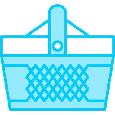 Alışveriş sepeti. Basit resimleme