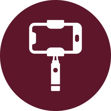 Selfie Çubuk vektör renk simgesi 