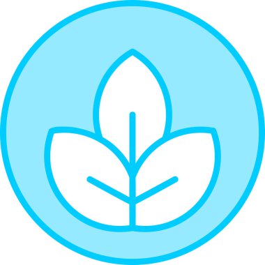 Yaprak. Web simgesi basit illüstrasyon 