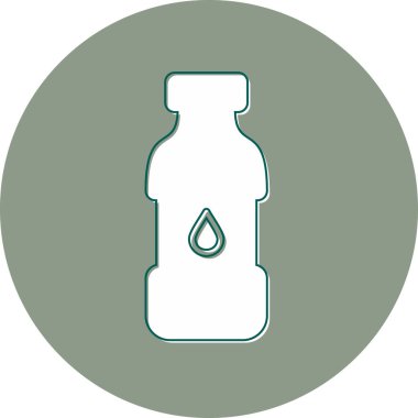 Su şişesi, içecek grafik illüstrasyon  