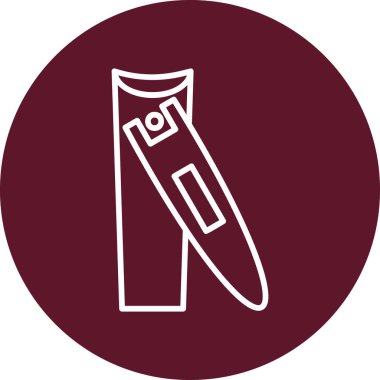 Kişisel ve ticari kullanım için tırnak kırpıcı illüstrasyon simgesi.