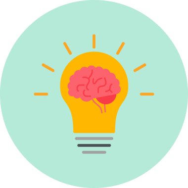 Fikir modern simgesi, vektör illüstrasyonu