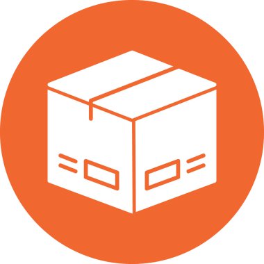 Kutu. Web simgesi basit illüstrasyon