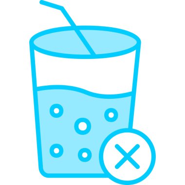 Meyve suyu yok web simgesi basit illüstrasyon işareti